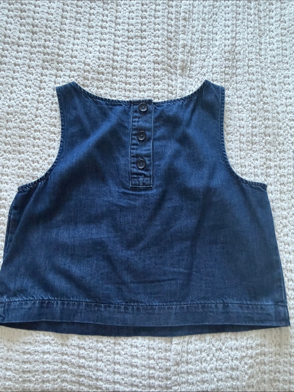 Gap Sleeveless Denim Crop Top - Picture 5 of 6
